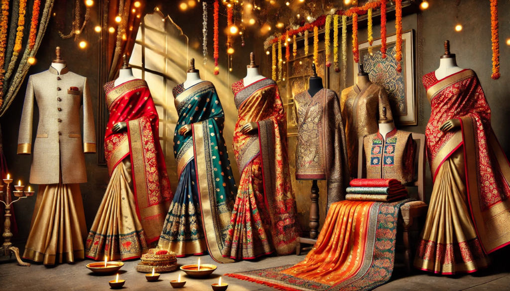 Luxurious Silk Sarees or Kurtas - Thoughtful Diwali Gift Ideas for Family