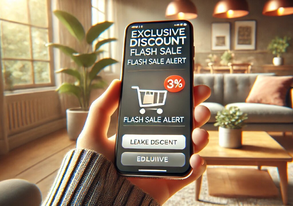 Get Notifications for Exclusive Discounts and Flash Sales