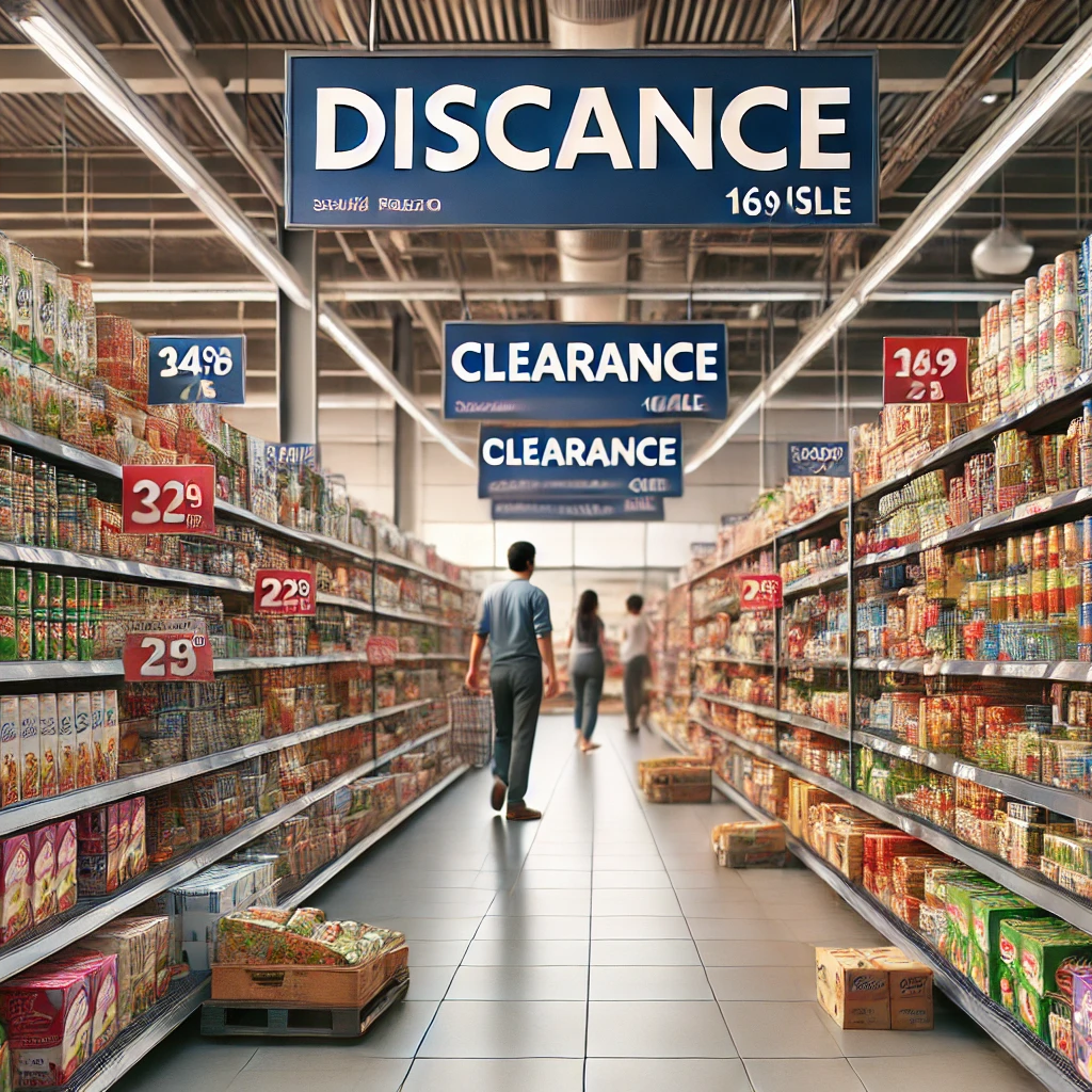 Explore Discount Sections and Clearance Aisles